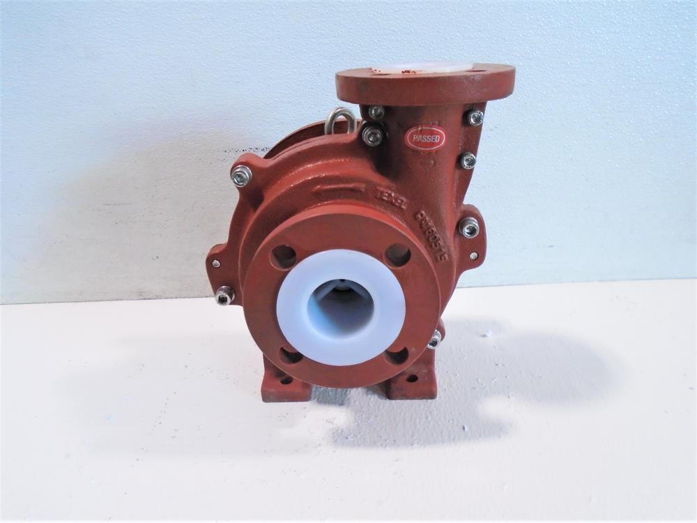 Magnatex 2" x 1-1/2" x 6" ETFE Centrifugal Pump #MER-50-F-E3-2-HB, 70 GPM